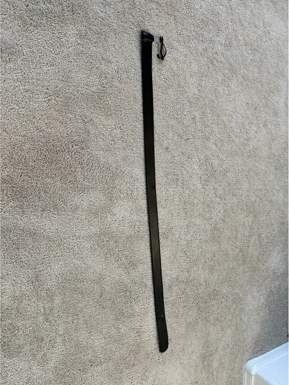 Gucci Black Leather Belt Made In Italy Mens Silver Buckle 34-36